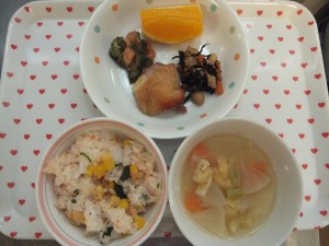 ２１日給食